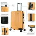 thumbnail image 4 of Dukap 24” Unisex Hardside Spinner Luggage, Orange, 4 of 11