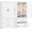 White - with 2 Drawers, variant on SOLAURA 71" Tall Metal Armoire Wardrobe Cabinet with 2 Doors, Wardrobe Closet with Hanging Rod and Adjustable Shelves, Freestanding Closet for Home Living/Laundry Room/Department (Black)