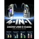 thumbnail image 4 of Cable de carga LISEN USB C a Lightning, 240 W, 4 en 1, 10 pies, 4 of 7