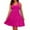 Hot Pink, variant on Summer Dresses For Women Solid Color Plus Size Commuting Sleeveless Mid Length Casual Dress Activewear,Pink,XXL
