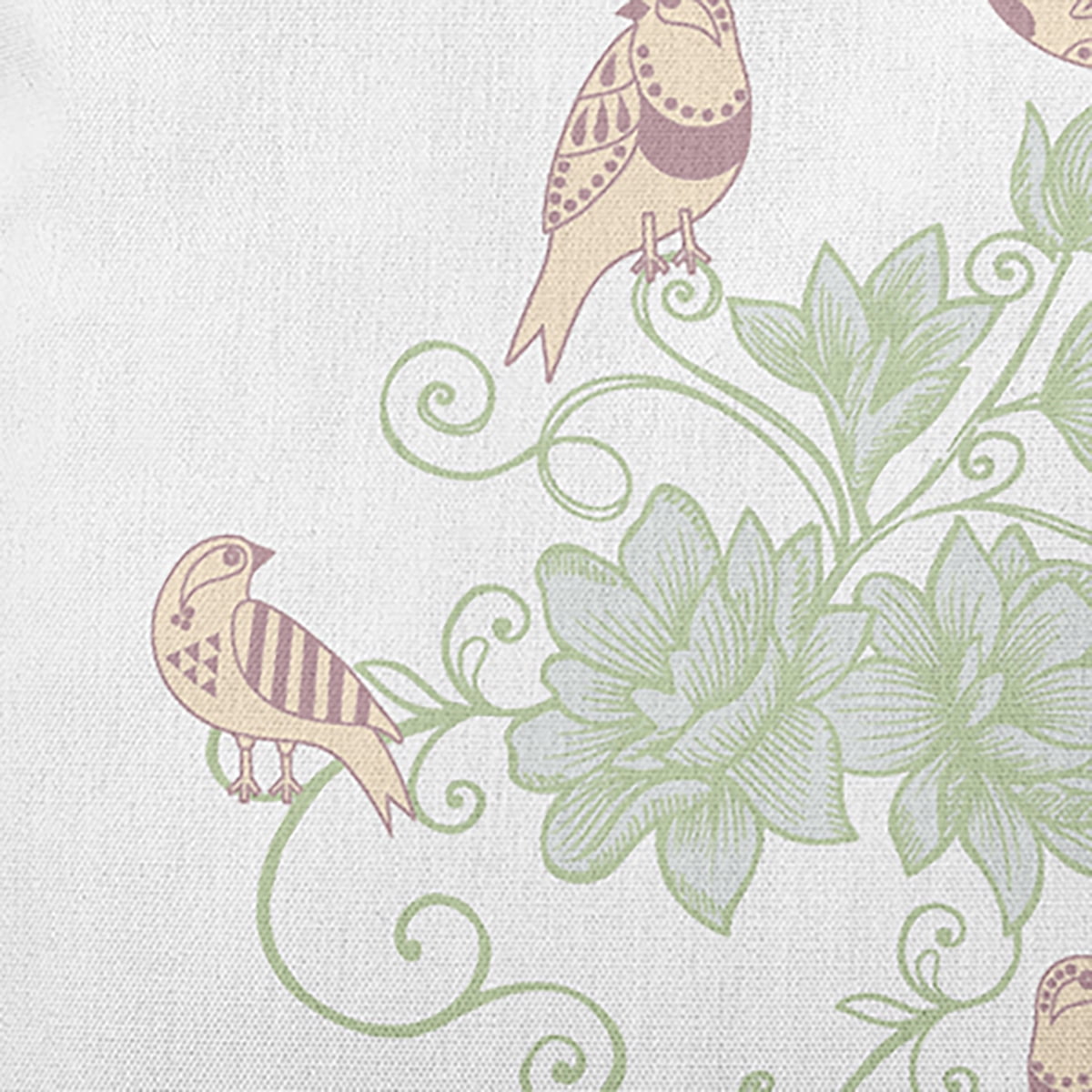 20" x 20" Simply Daisy Birds And Flowers Polyester Indoor/Outdoor Pillow, Romantic Purple Qty 1