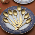 thumbnail image 5 of ReaNea Teaspoons 6.5" Set of 8 Stainless Steel Small Dessert Tea Spoons Silverware Set Teaspoon, 5 of 8