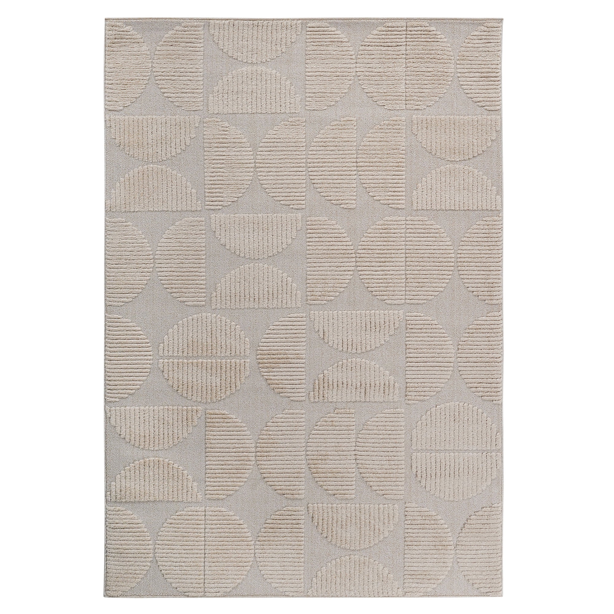 Indoor Area Rug 5'3"x7'6" Modern Contemporary Geometric Bohemian Non-Shedding Stain Fade Resistant Pet Kid Friendly Jute Backing Living Room Bedroom Kitchen Rug