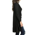 thumbnail image 3 of Women Ruffle Open Front Solid Color Long Sleeve Cardigan Top, 3 of 7