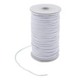 thumbnail image 1 of 108M Cordón plano elástico Cordón Alambre elástico para joyería Diademas de prendas de vestir Pelucas Sujetadore bucles Sombr Blanco crudo Soledad Costura con banda elástica, 1 of 8