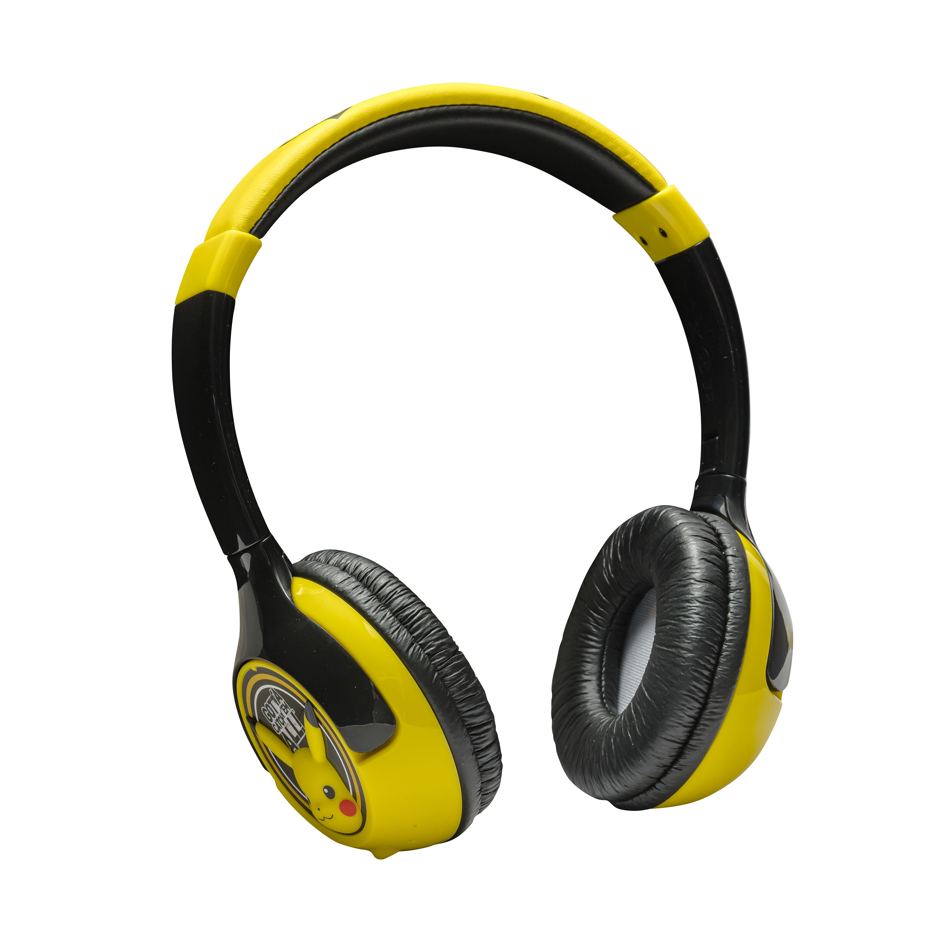 Ekids, Pokémon, Bluetooth Headphones with Cord, Children Ages 6 Years and Up, Over-Ear Headphones