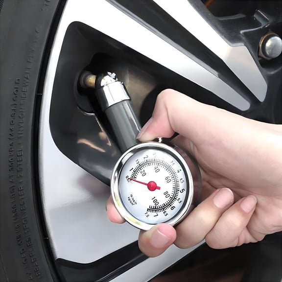 GJX Tire Pressure Gauge 0-100 PSI Heavy Duty With Large 2.7 Inch Easy To Read Dial Low - High Pressure Gauge Tire Gauge For Car And Trucks Tires