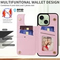 thumbnail image 2 of Dteck for iPhone 14 Plus Case Wallet with Card Holder,RFID Blocking PU Leather Floral Flower Pattern Flip Folio Kickstand Case with Double Magnetic Clasp,Three Roses, 2 of 6