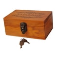 thumbnail image 3 of Caja de madera para recuerdos, decorativa, compacta, con cerradura y llaves, para guardar joyas. 213x14x10cm, 3 of 9
