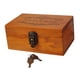 thumbnail image 3 of Caja de madera para guardar recuerdos, organizador de baratijas, diseño retro para libros, joyas y documentos. 213x14x10cm, 3 of 9