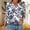 A335 Blue, variant on 3/4 Sleeve Tops for Women Plus Size Floral V Neck T Shirt Summer Fashion Tunic Shirts Dressy Casual Loose Fit Blouses