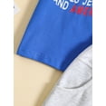 thumbnail image 6 of Bagilaanoe 2pcs Newborn Baby Boy Short Pants Set Short Sleeve Letters Print T-Shirt Tops + Shorts 6M 12M 18M 24M Infant Casual Summer Outfits, 6 of 9