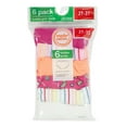 thumbnail image 2 of Wonder Nation Toddler Girls Underwear Briefs, 6-Pack, Sizes 2T-5T, 2 of 16