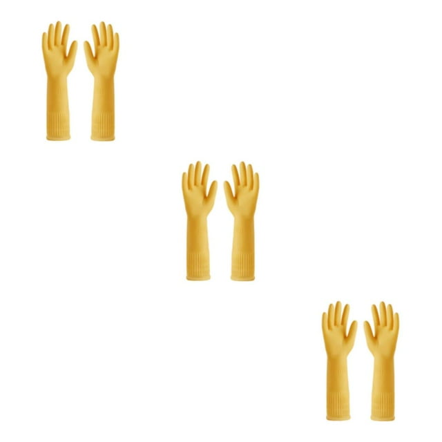 Guantes de goma Naiovety utensilio de cocina herramienta de jardinería impermeable color rojo Amarillo