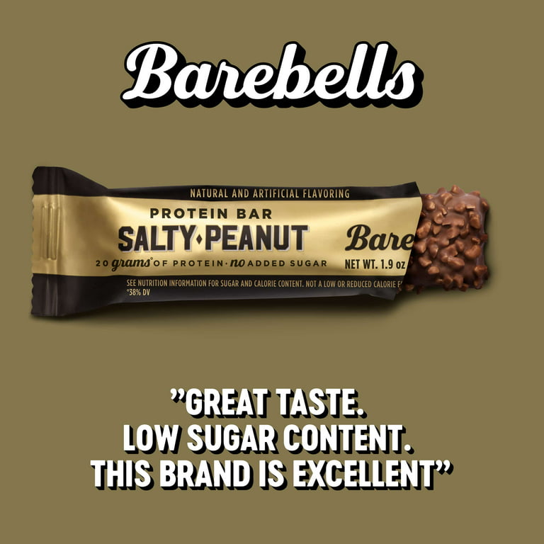 Barebells High Protein 20g Bars Salty Peanut, 24 Pack