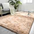 thumbnail image 1 of Alfombra FlyDoit de felpa beige teñida con corbata, 274 x 366 cm, 1 of 9
