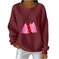 thumbnail image 2 of EchfiProm Funny Christmas Sweatshirts for Women Sweatshirt Crewneck Snowman Xmas Festive Pullover Adults Tops Long Sleeve, 2 of 3