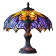 thumbnail image 2 of Diceymbol Halloween Bat Stained Glass Style Table Lamp 7 Inch Gothic Bat Light for Desk Shelf Bedroom Party Decor, 2 of 7