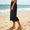 Black, variant on Women's Spring Fall Wide Leg Capris Elastic Waist 7/8 Length Casual Daily Bottoms Solid Color Soft Comfortable Relaxed Fit Trousers with Pockets