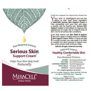 Miracell Serious Skin Support Cream 2.6 oz, moisturizing for psoriasis, eczema, rosacea, rashes, all skin conditions.