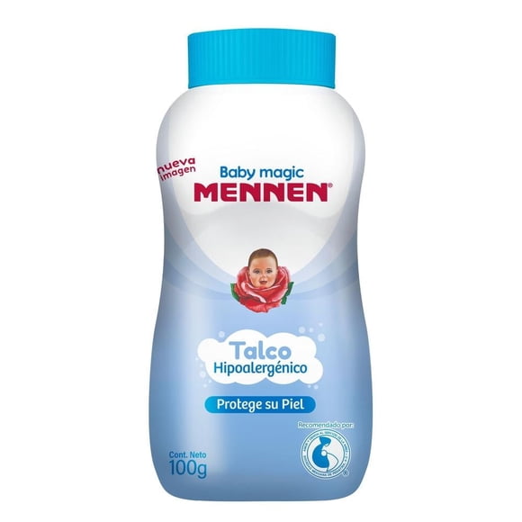 Talco para bebé Mennen Baby Magic Azul Hipoalergénico Protege su Piel 100 g