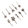 thumbnail image 4 of EeaseMX 10 pinzas para el pelo vintage con diseño de hojas y flores, horquillas, pasadores y accesorios para el cabello (diseños variados), 4 of 7