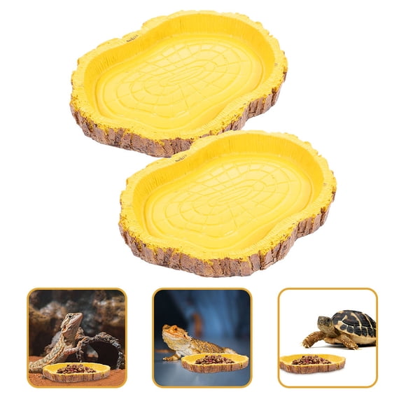 unbranded 2Ud Para Comida Y De Reptiles Naturaleza En Resina