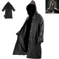 thumbnail image 4 of Willstar Rain Coat Weather Multi-Use Waterproof Poncho Army poncho black, 4 of 11