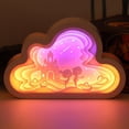 thumbnail image 3 of Labymos 3D Papercut Light Box Paper Carving Night Light LED Sculptures Frame Gift Decorative Desktop, 3 of 8