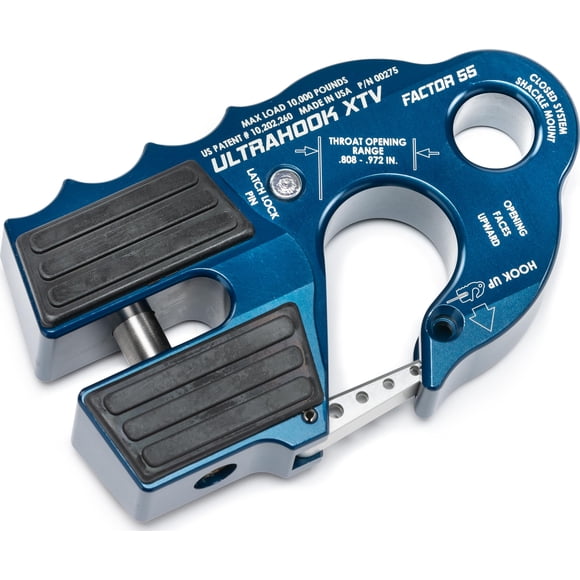 Factor 55 Ultrahook XTV Soporte para Grillete Cerrado Azul