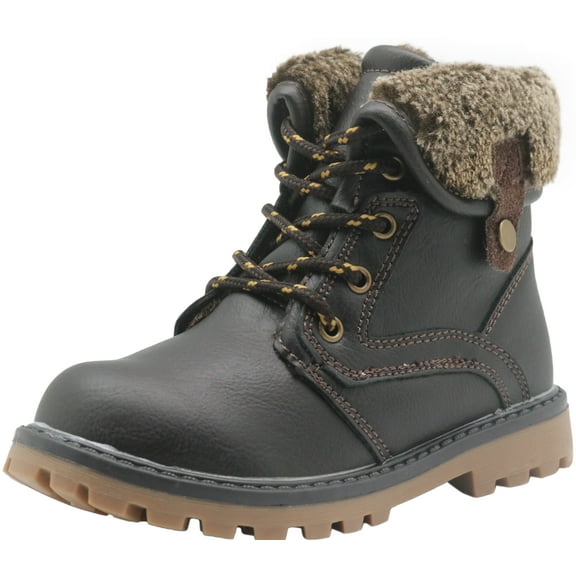 Apakowa Toddler & Little Kid Boys Girls Boots Fall Early Winter Work Boots with Side Zipper (Toddler/Little Kid)