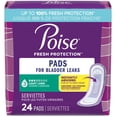 thumbnail image 1 of Poise Incontinence Pads for Women, 3 Drop, Light Absorbency, 1 of 6