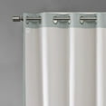 thumbnail image 6 of SunSmart Maya Polyester Fabric Heathered Window Panel in Aqua Blue, 6 of 11