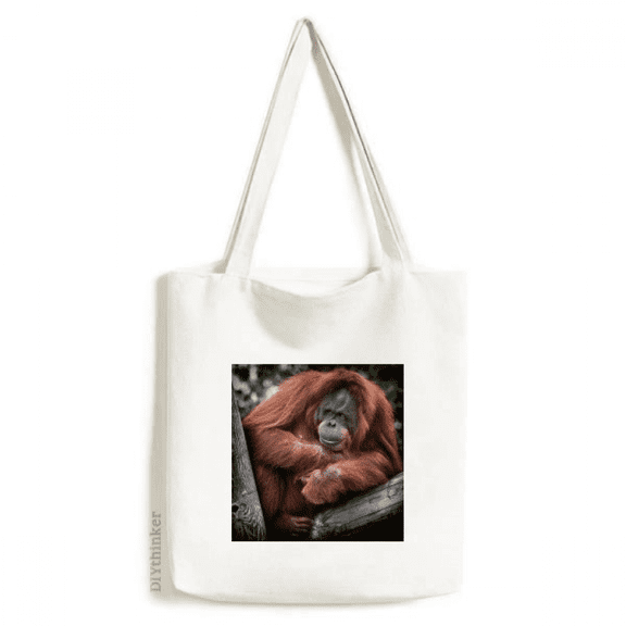 m Animal Orang-utan Tote Canvas Bag Shopping Satchel Casual Handbag