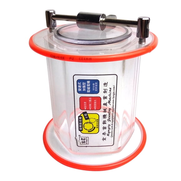 Scienceny Tambor pulidor eléctrico, joyería acrílica, tambor de molienda desigual, joyería para el hogar, equipo de pulido de arte DIY Joyas, gemas y relojes