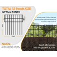 thumbnail image 2 of KYATE Cerca para Jardín de 32 Paneles, Barrera para Animales de 9,75 m x 33 cm, 2 of 6