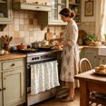 thumbnail image 4 of Clearance! Zguuel Handmade Oven Curtain Skirt, Farmhouse Stove Cover for Kitchen, 4 of 4