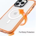 thumbnail image 5 of TECH CIRCLE Clear Case For iPhone 15 Pro with MagSafe,Slim Thin Shockproof Silicone Bumper Military Grade Drop Protection Magnetic Crystal Phone Case for Apple iPhone 15 Pro 6.1" 2023,Black, 5 of 8