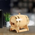 thumbnail image 6 of CaiTeLin Wooden Wine Barrel Decor, Home Decorative Beer Keg Storage Container Vessel, Rustic Accent for Bar Kitchen Party Table Mantle Shelf Window Indoor Seasonal Holiday Display, 6 of 6