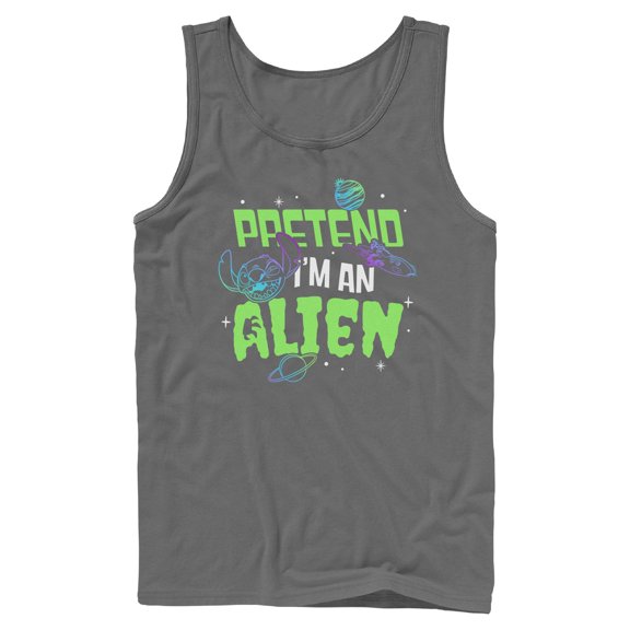 Mens Lilo & Stitch Pretend I'm An Alien Tank Top