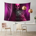 thumbnail image 3 of Skull And Crossbones Stage Design Tapestry, Dramatic People Face Wall Hanging Tapestries Dorm Room Home Decor, 60" x 40", 3 of 6