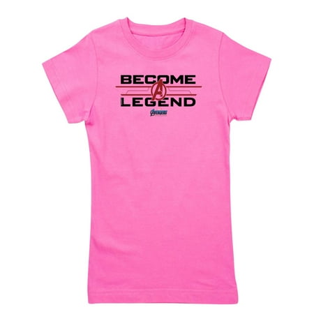 CafePress - Avengers Endgame Become A Legend - Girl's Cotton T-shirt, Cute Slim Fit Girl's (Best Way To Become Slim)