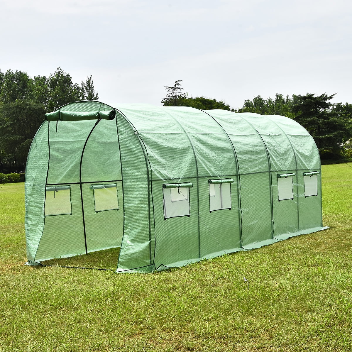 Waterproof AntiUV Walk In Greenhouse 16'X7'X7' Large Tent, Outdoor
