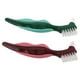 thumbnail image 3 of ColoMX Cepillo limpiador para dentaduras postizas (2 unidades): para el cuidado bucal, con cerdas duras, cepillo de limpieza profunda de doble cabezal, ideal para personas mayores., 3 of 7