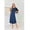 Blue, variant on Ekouaer Nightgowns for Women Bamboo Viscose House Dress Long Night Gowns Short Sleeve Sleepshirt Soft Sleepwear