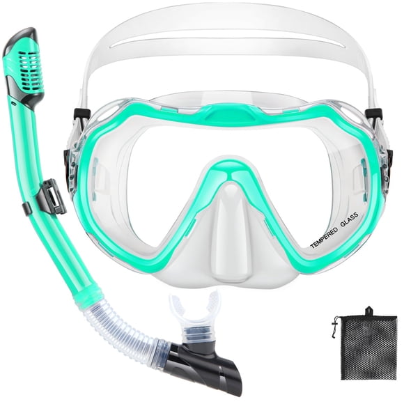Conjunto de Snorkel PIYAZI para Adultos con Bolsa de Malla
