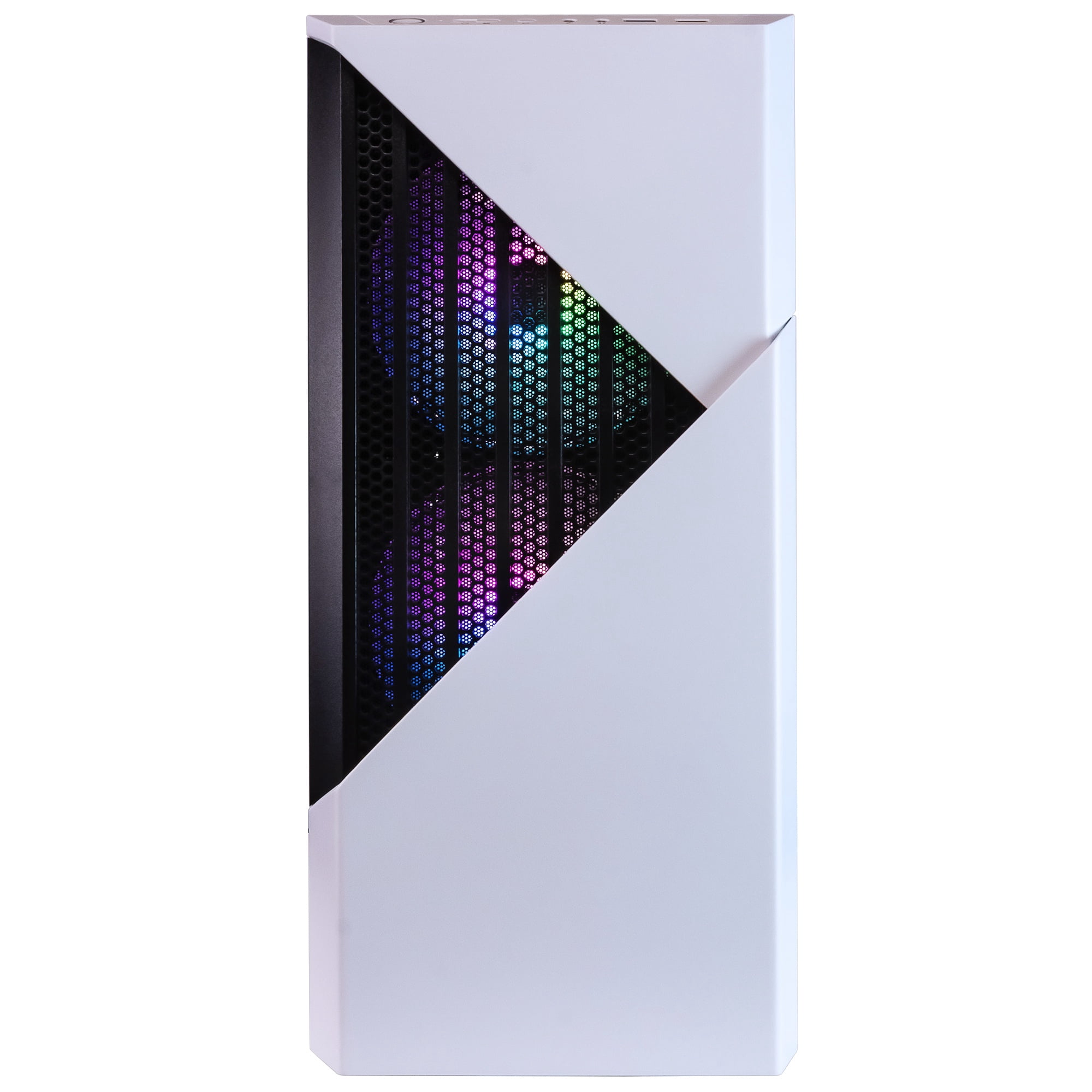 Periphio Castle Prebuilt Gaming PC - AMD Ryzen 7 5700G CPU (4.6GHz Turbo), 32GB DDR4 RGB RAM, Radeon Vega 8 Graphics, 1TB NVMe Solid State SSD, Windows 11 Gaming Computer Desktop, WiFi + BT