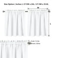 thumbnail image 2 of GIFTPUZZ Kitchen Half Window Curtain Xmas Deer Tree Snowflake Tier Curtains Privacy Protection for Cafe Farmhouse 2 Panels 24 Inch Length, 2 of 3