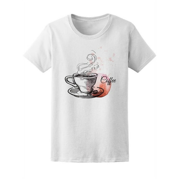 Coffee Cup T-Shirt Women -Image by Shutterstock, Female Small