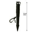 thumbnail image 3 of Lites-Up Brand 8 in. Ground Stakes with 8 ft Rope for Inflatable Outdoor Decorations - Black - Set of 25, 3 of 11